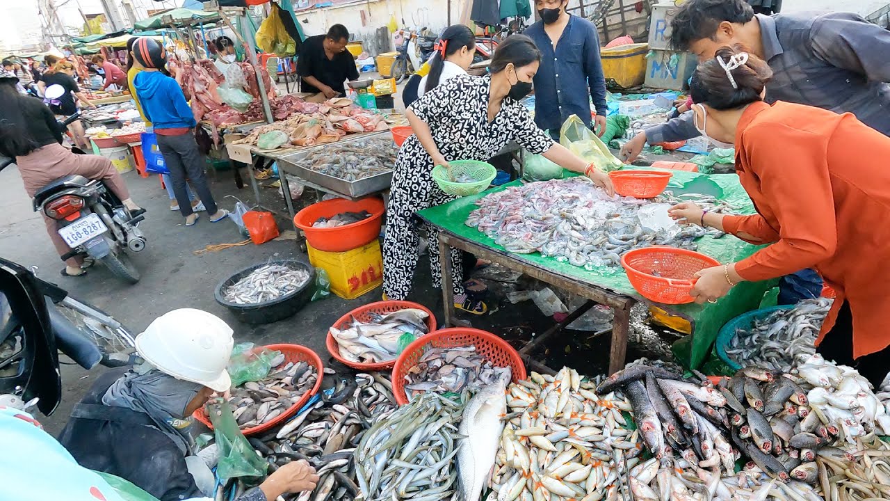 Ever Seen Cambodian Cheapest Market Food Near Factories - Food Market Scenes | TourWithPapa