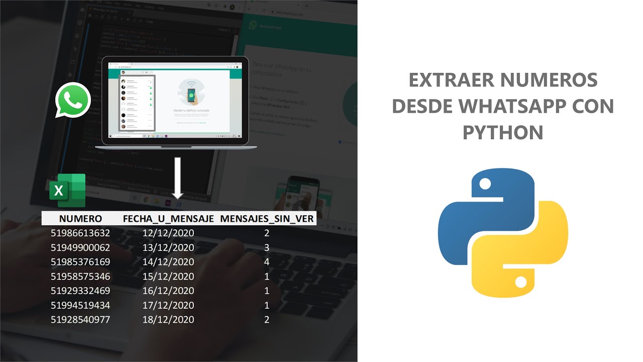 Extraer números desde WhatsApp con Python y Selenium - Web Scraping