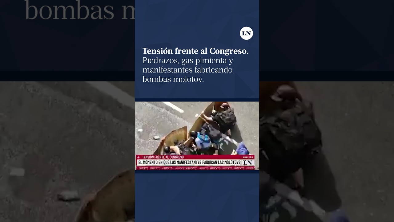 Piedrazos, gas pimienta y el momento en que manifestantes fabricaron bombas molotov.