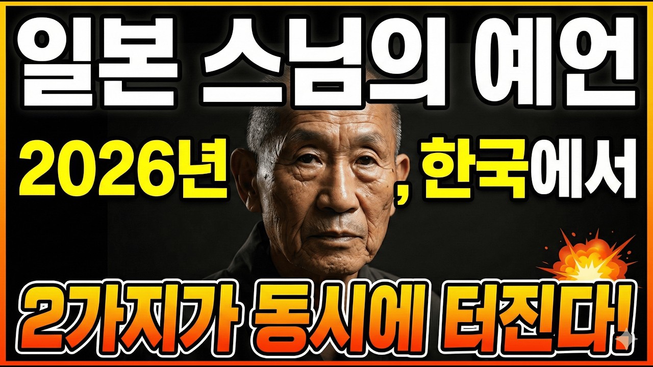 곧 한국에서 일어날 2가지 사건을 예언한 일본 스님