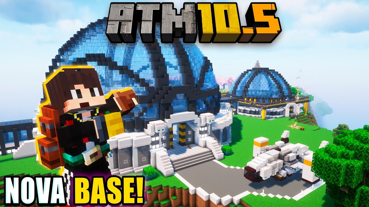 CONSTRUÍ UMA NOVA BASE PARA FAZER...  #ATM10.5 HARDCORE EP 33!