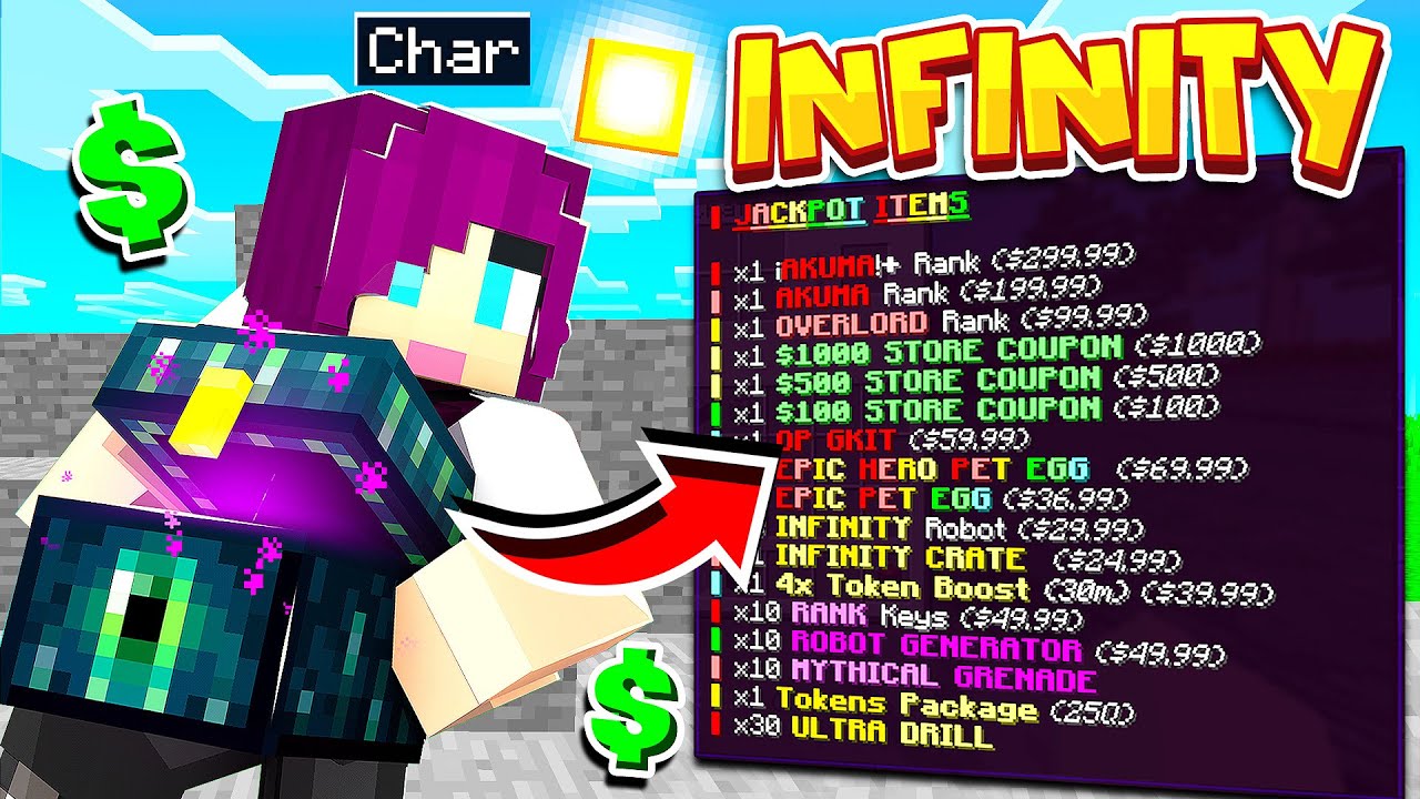 *NEW* INFINITY CRATE OPENING in PRISONS! | Minecraft OP Prison #11 (Akuma MC)