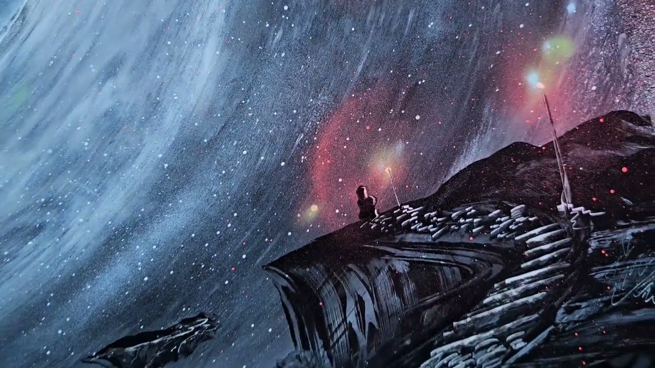 UV Galaxy Spray Paint Art