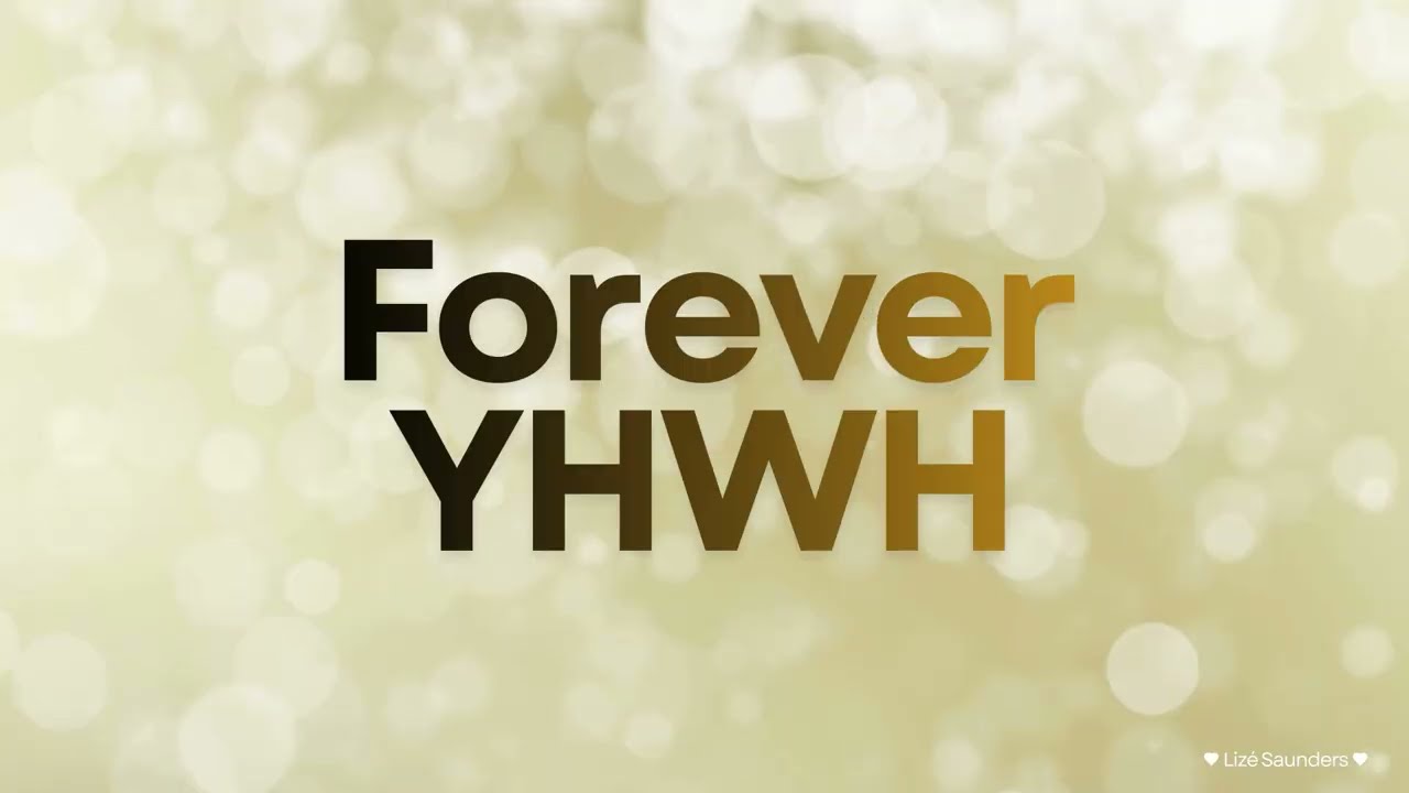 Forever YHWH - Backing Track with Lyrics: F# (CAPO 4 / G)