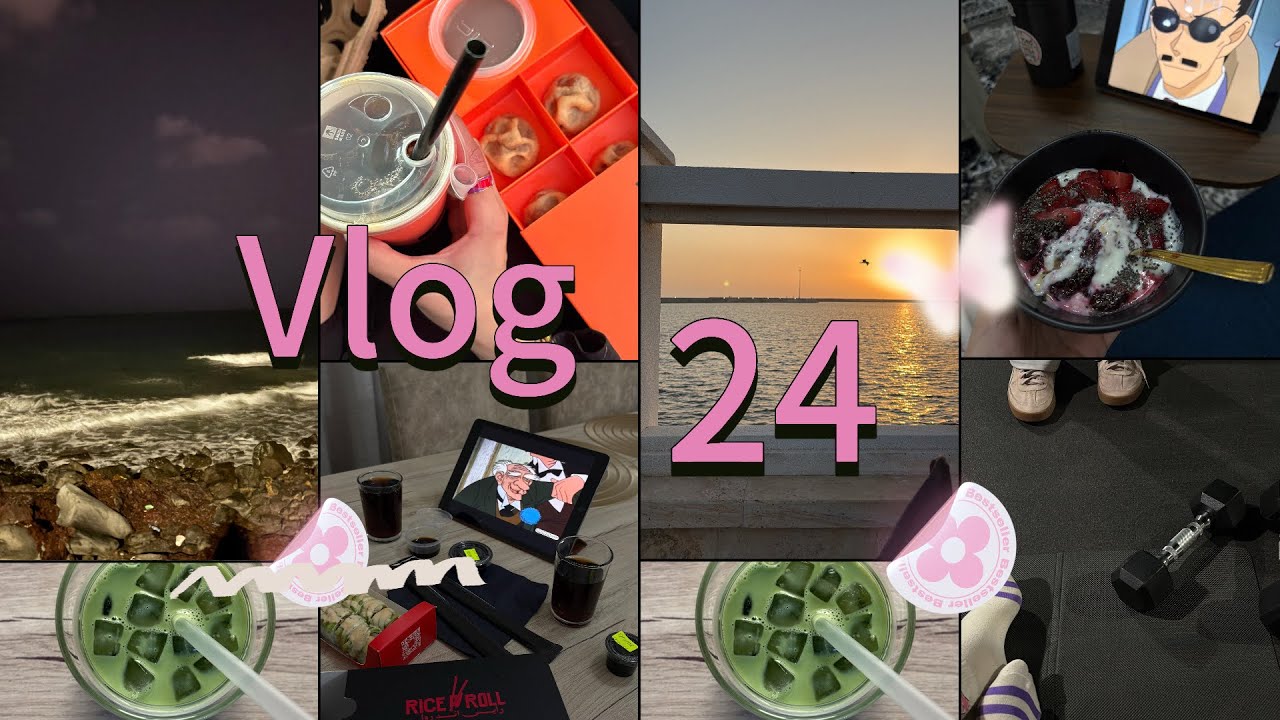Vlog 24. Matcha 🍵 Sea 🌊 gym 💪🏼shopping for makeup 💄 🛍️
