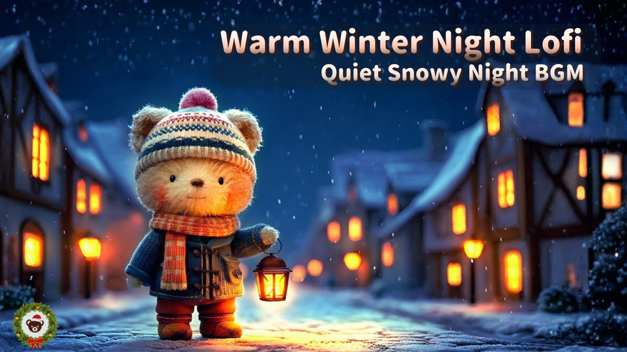 【静かな夜に🎧】雪降る夜のジャズLofi❄️ | Quiet Snowy Night Jazz Lofi ❄️ Warm Winter Jazz Lofi