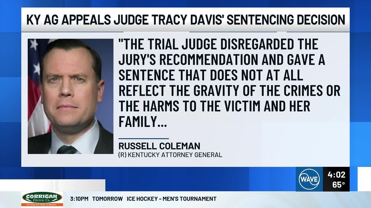 Kentucky&rsquo;s Attorney General appealing judge&rsquo;s decision to cut recommended sentence in half