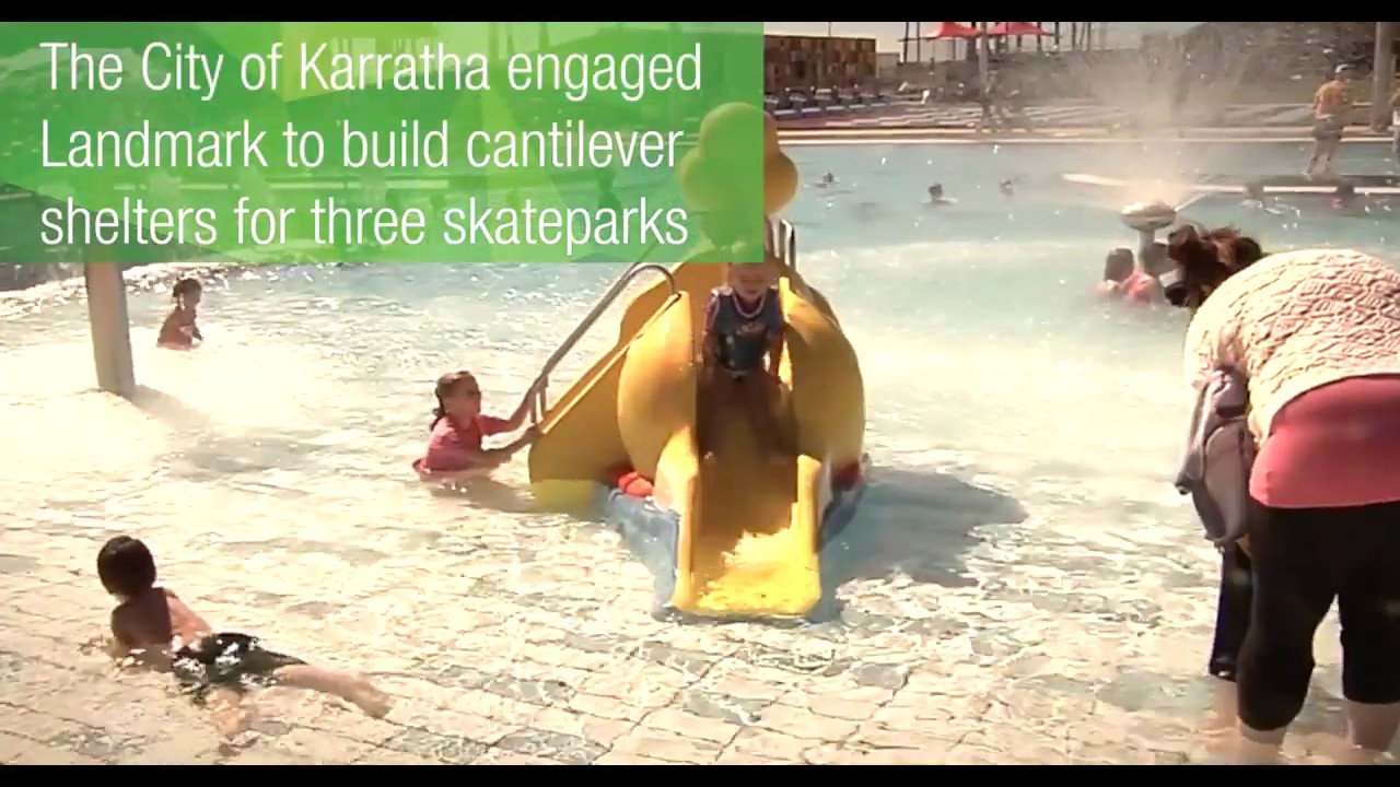 Landmark Products - Cantilever Shelters, Skate Parks, Karratha WA