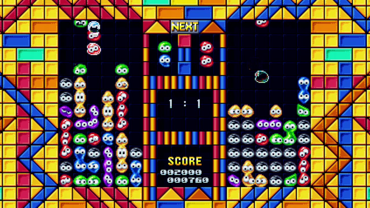 8 chain combo in Sonic Mania Mean Bean Machine!