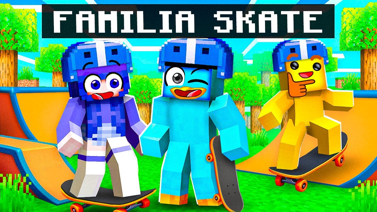 Teniendo una Familia SKATER en Minecraft!