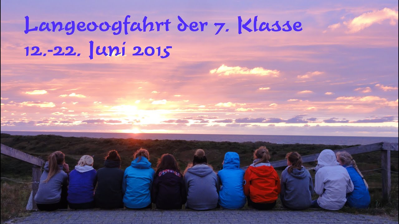 Langeoogfahrt der 7. Klasse 2015
