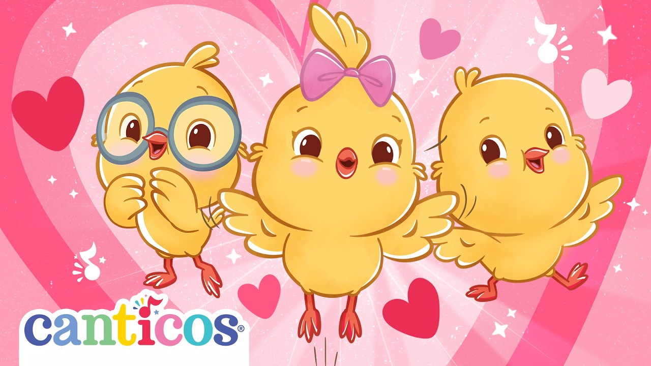 💖Valentine's Day Cancion de Besitos Kiss Song | Bilingual Nursery Rhyme, Cancion Infantil | Canticos
