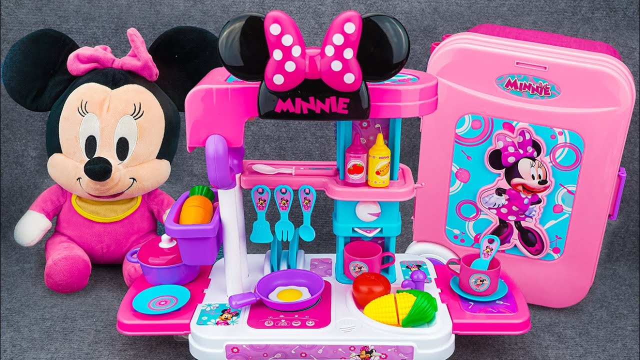 Satisfying with Unboxing Minnie Mouse Kitchen Cooking Playset, Disney Toys Review | Review Toys ASMR