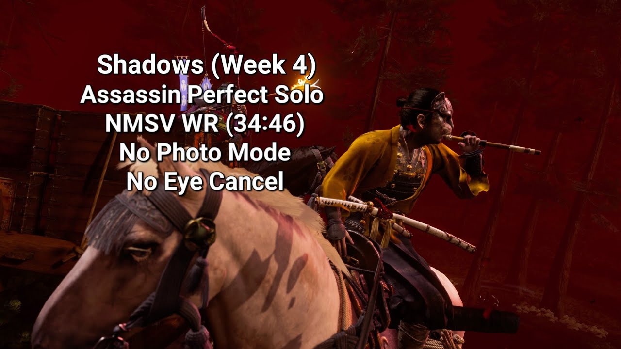 Assassin Perfect Solo NMSV Speedrun in 34:46 No Photo Mode & Eye Cancel | Ghost of Tsushima: Legends