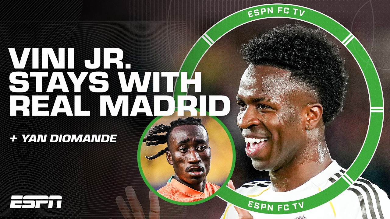 REACTION to Vinicius Jr. signing a new contract with Real Madrid + Yan Diomande transfer | ESPN FC