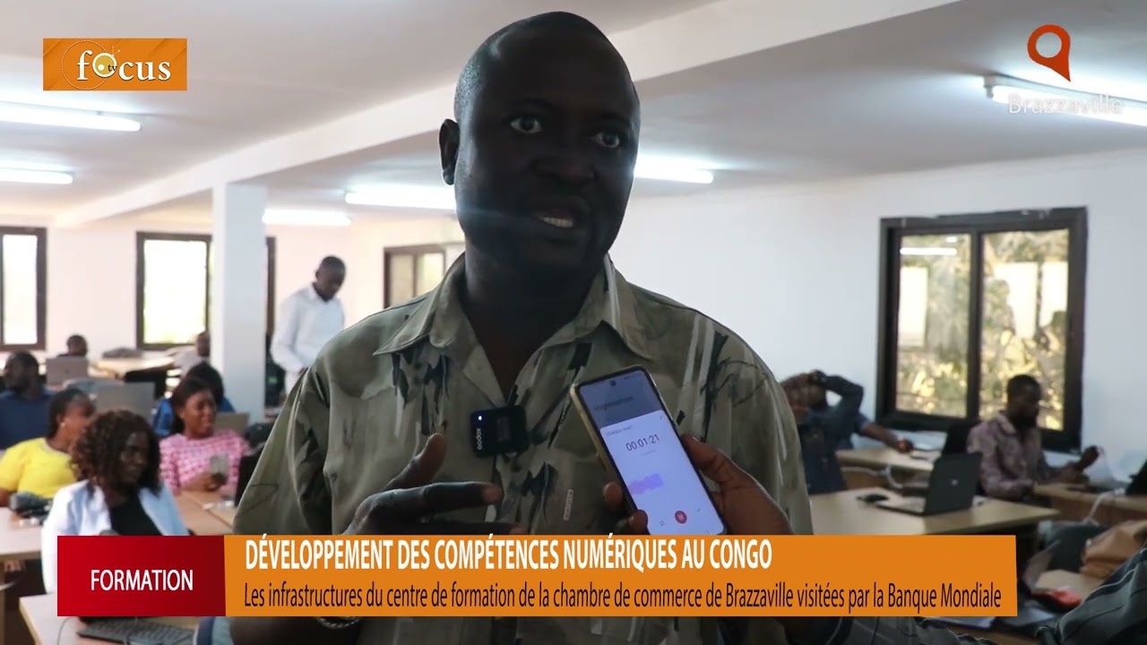 Le centre de formation de la chambre commerce de Brazzaville visit&eacute; par la Banque Mondiale.