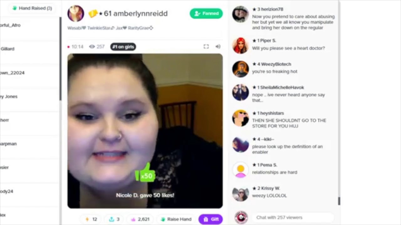Amberlynn Reid YouNow 4/13/2019--Becky is Only an Enabler if Amber Says So