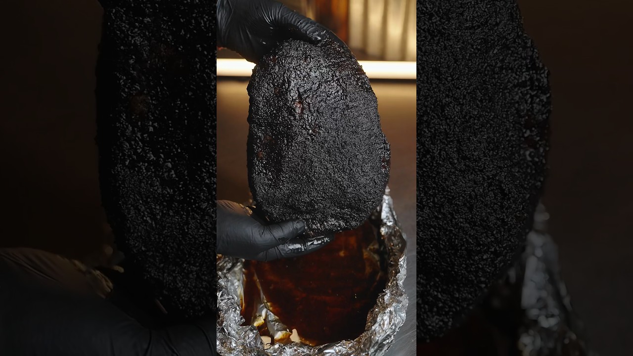 Foil Boat Method Brisket on a Gravity Fed Smoker. #brisket #smokedbrisket #foilboatmethod #tftibbq