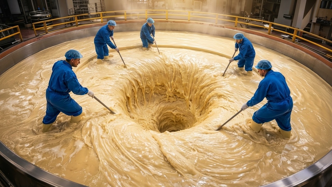 Milk Goes In… This Comes Out? | step by step Condensed Milk Factory Process