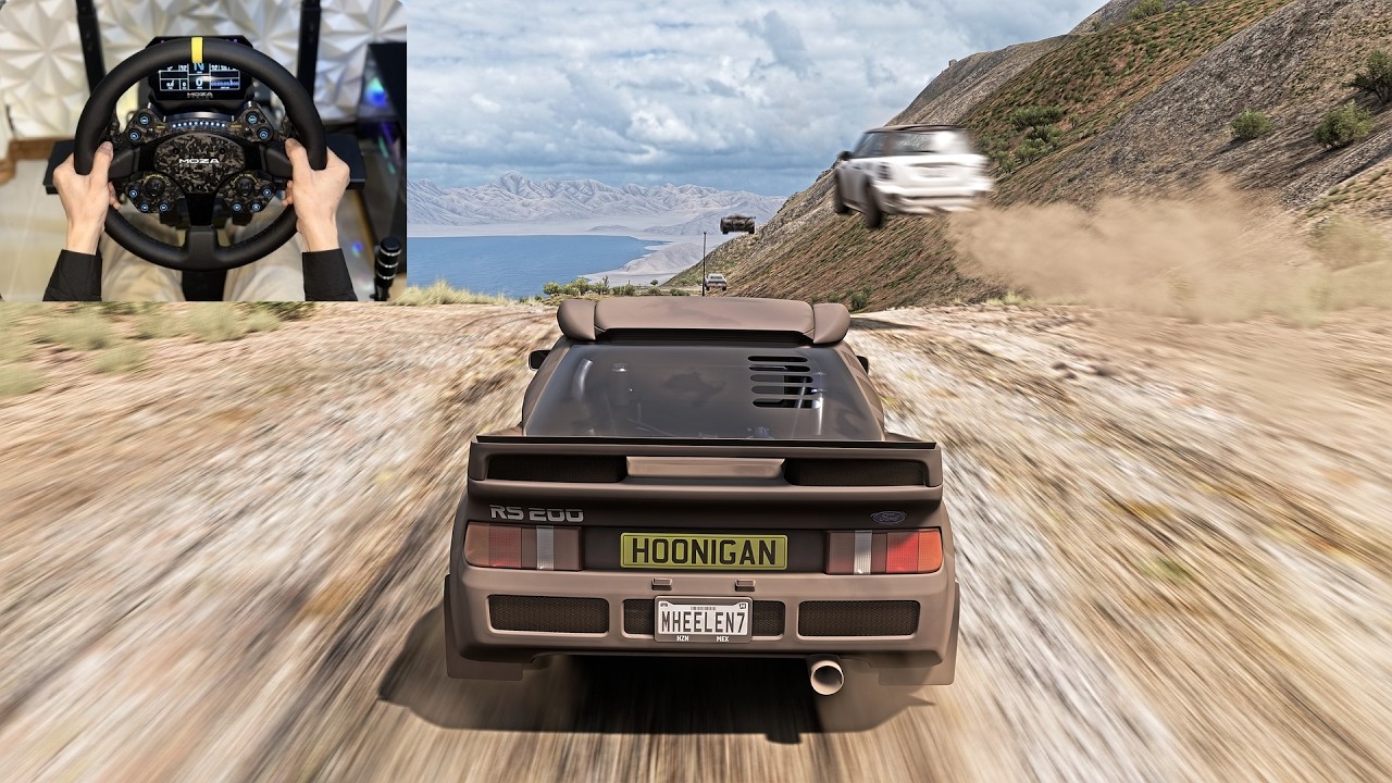 896HP Hoonigan Ford RS200 Evolution Racing Rally Forza horizon 5 |Steering Wheel Gameplay