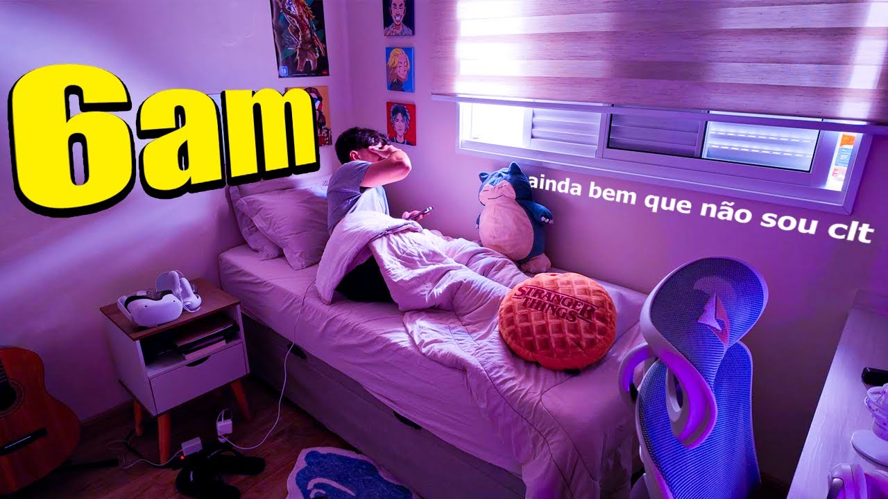 Tentando acordar cedo para conseguir a rotina perfeita.