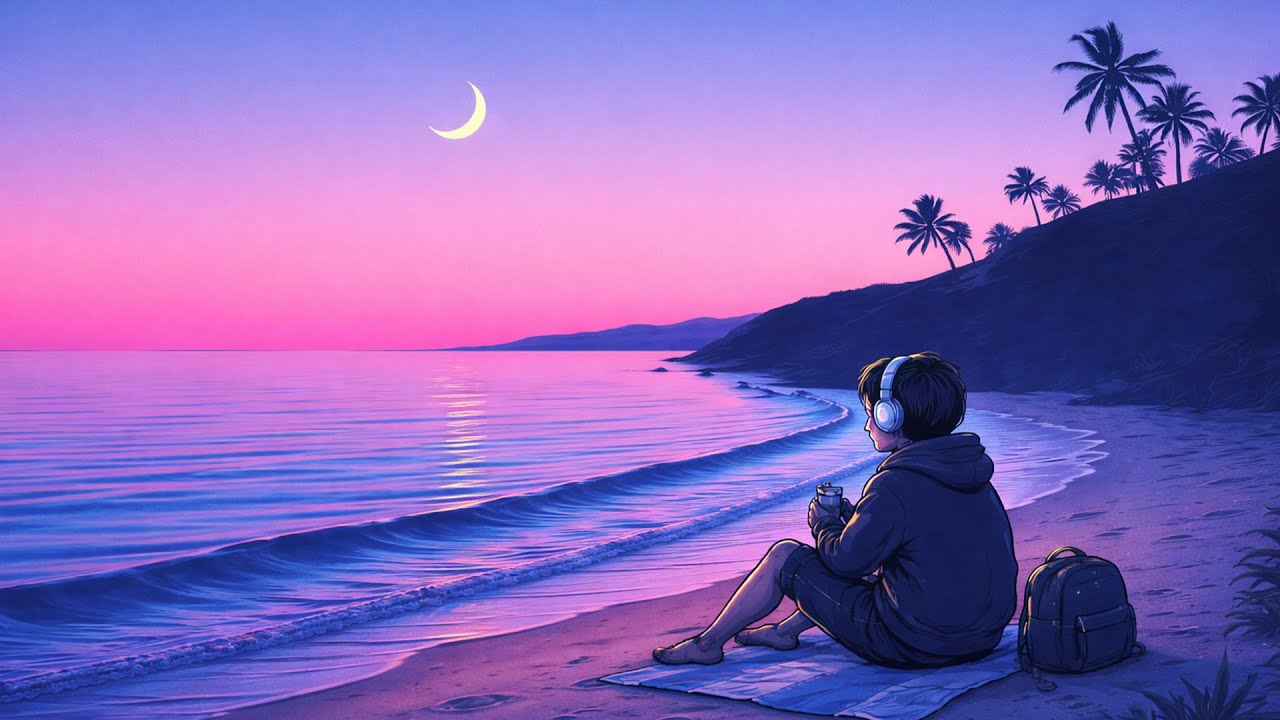 🌙 Midnight Waves – Chill Lo Fi Music for Relax & Late Nights