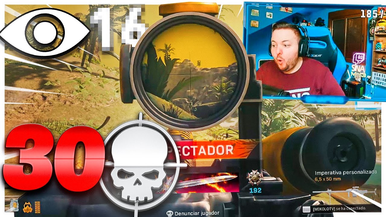 ESPECT&Eacute; a un ENFERMO de COD WARZONE