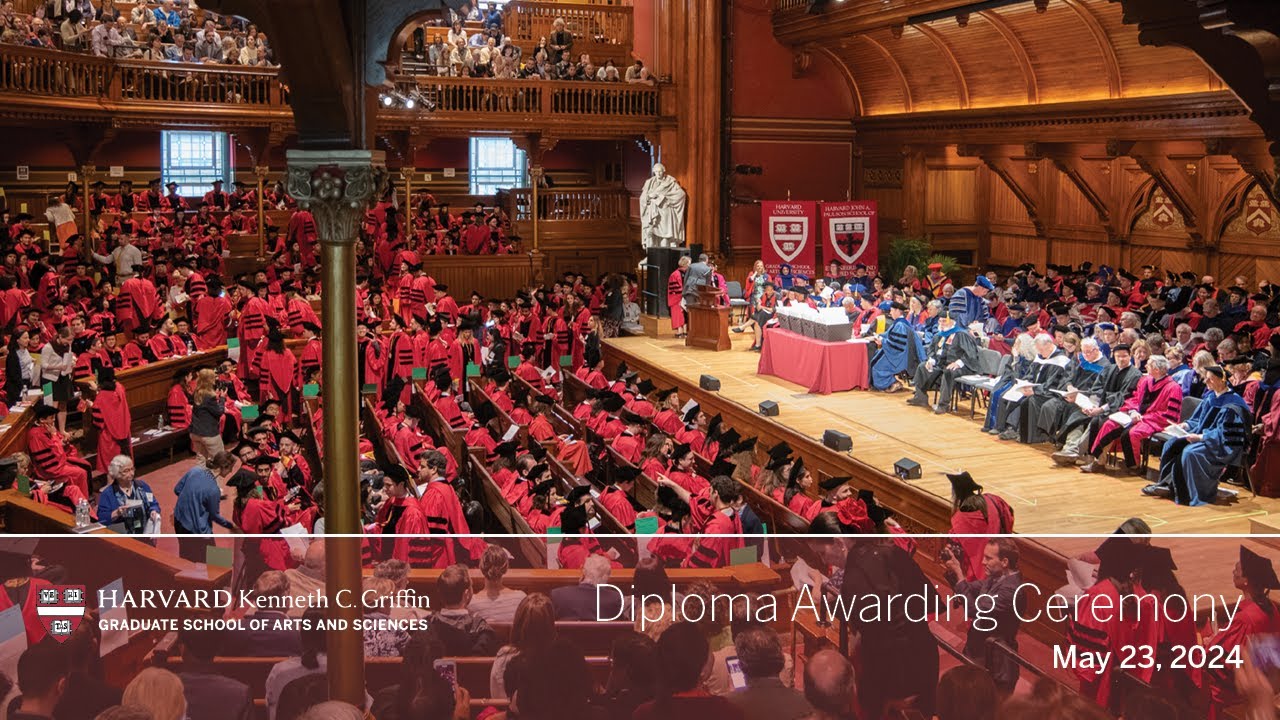 2024 Harvard Griffin GSAS Diploma Awarding Ceremony in Sanders Theatre