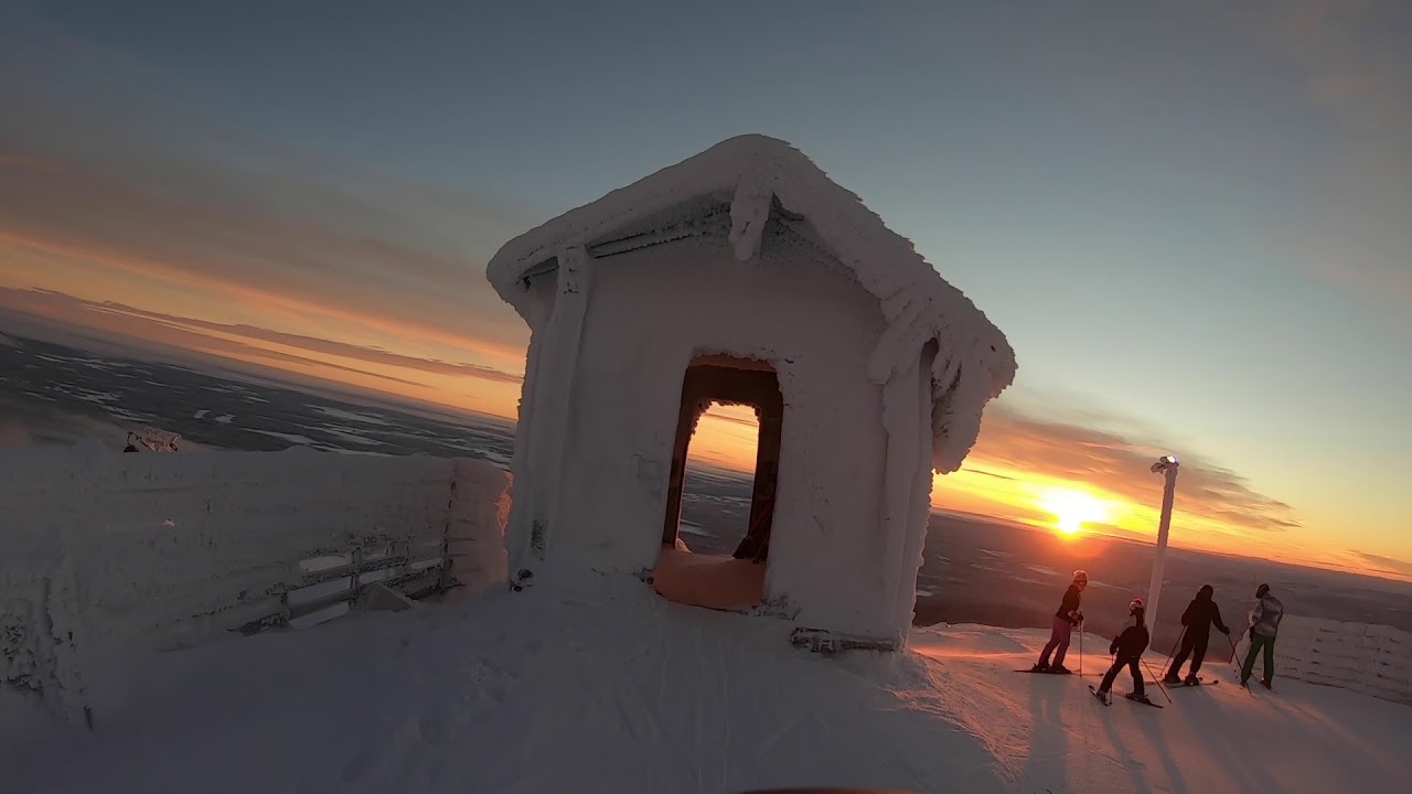Ylläs Maailmancup-rinne, tammikuu 2019, 100km/h