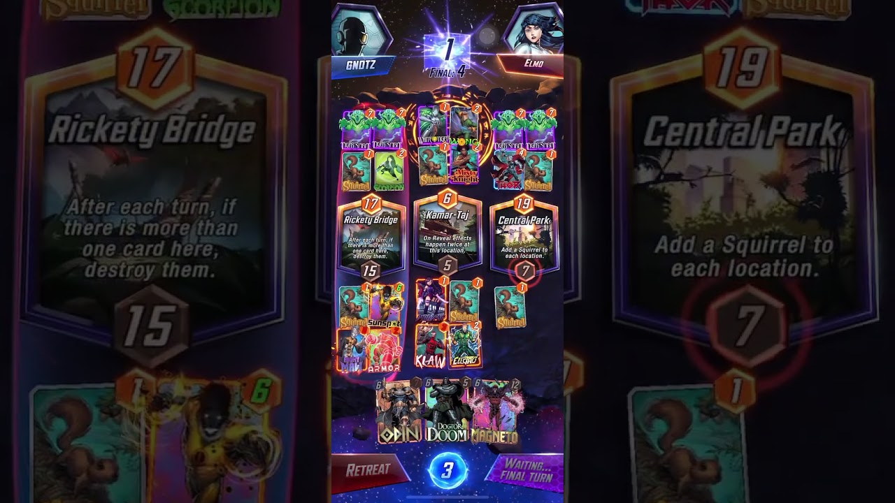 SUNSPOT AND ELECTRO OUTPLAY WONG AND WHITE TIGER COMBO AT KAMAR-TAJ 😂😂 - MARVEL SNAP BEST DECK