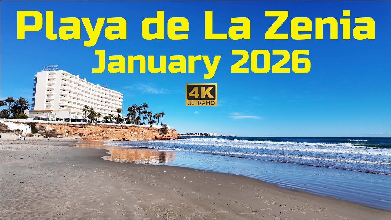 [4K] La Zenia, Costa, Spain ⎮  January 2026 ⎮ Beach & Promenade Walking Tour 🇪🇸