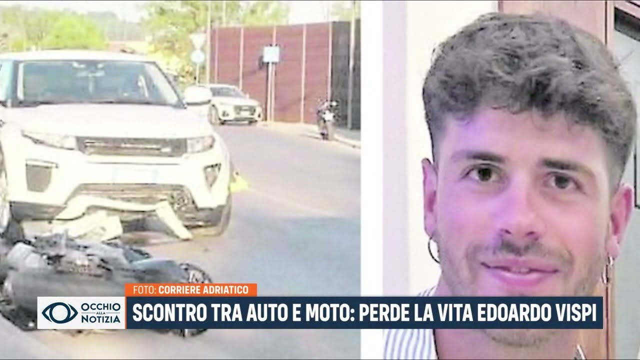 Scontro tra auto e moto: perde la vita Edoardo Vispi