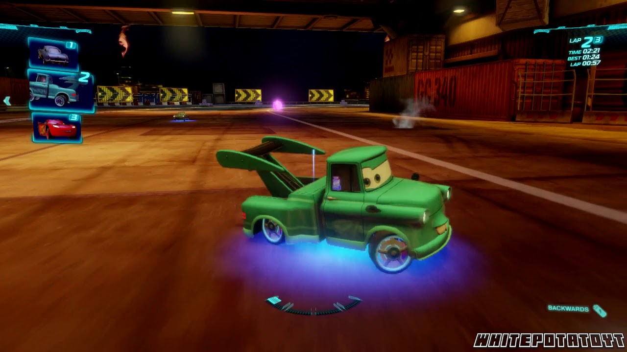 Cars 2: The Video Game | Tokyo Mater - Oil Rig Run! | WhitePotatoYT!
