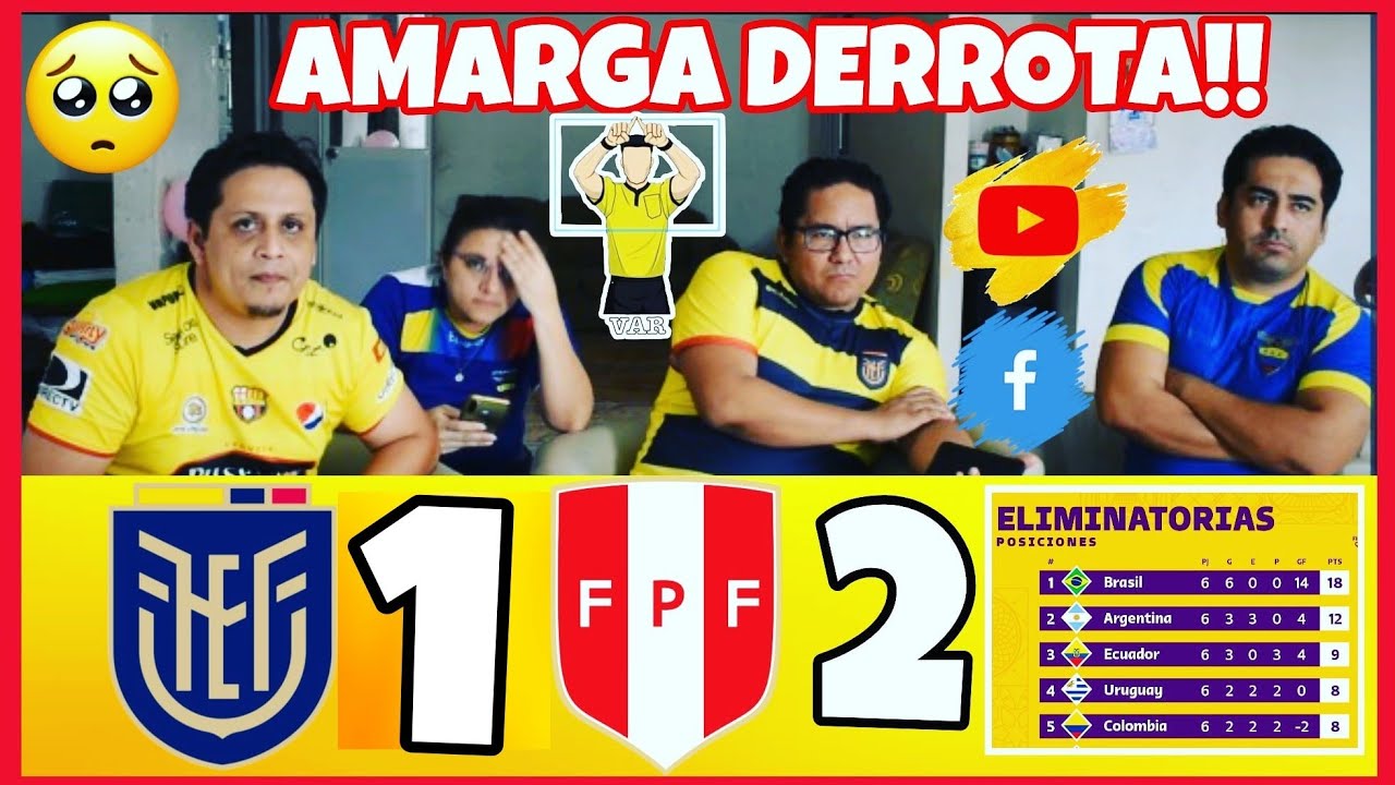 ECUADOR VS PERU (1-2) FECHA 8 ELIMINATORIAS SUDAMERICANAS || REACCIÓN DE HINCHAS #LosGoleadores