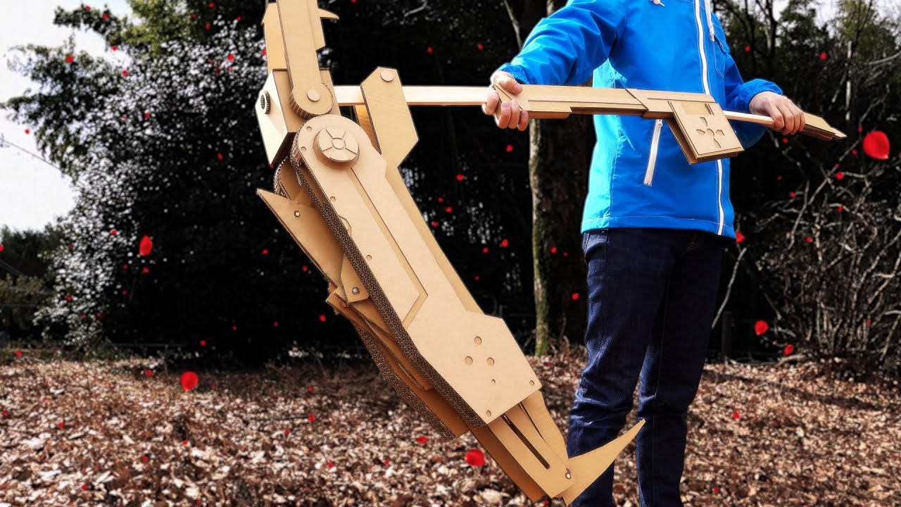 - RWBY -Ruby's Crescent Rose Cardboard DIY/ダンボールでクレセントローズを作る