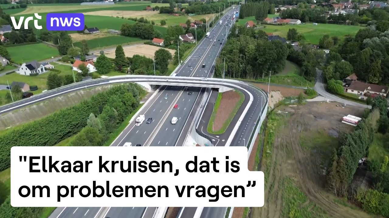 Nieuwe brug over E40 in Drongen te smal voor vrachtwagens