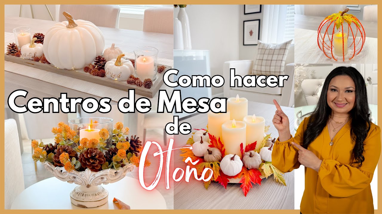 Como hacer CENTROS de MESA para OTOÑO 2025 / Fall centerpiece DIY