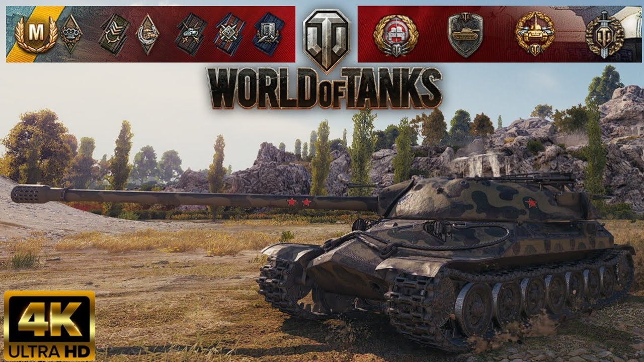 IS-7 - Steppes map - 8,6k damage - 7 kills World of Tanks replay 4K