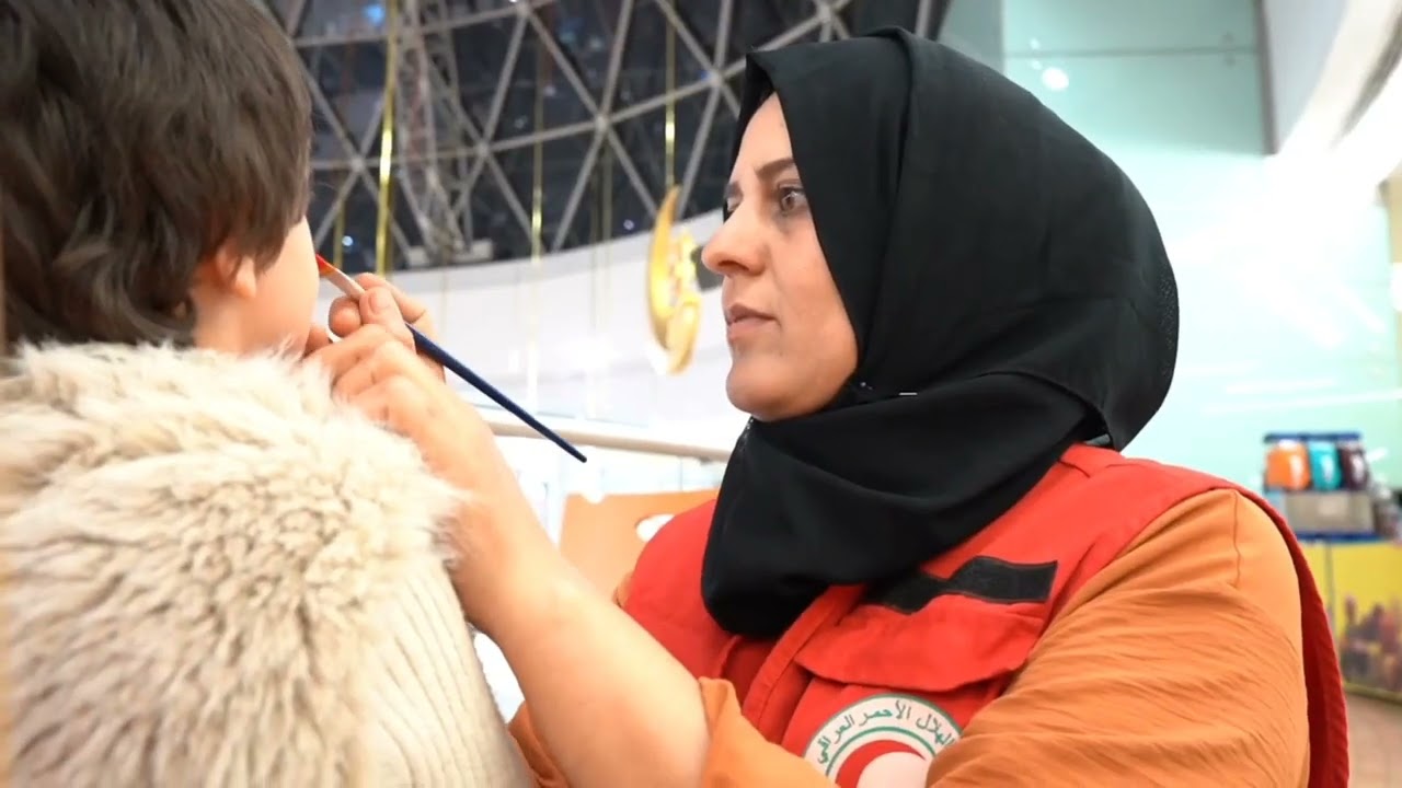 الهلال الأحمر العراقي | يرسم البسمة على وجوه الأطفال الأيتام في رمضان وينظم مأدبة افطار في دهوك