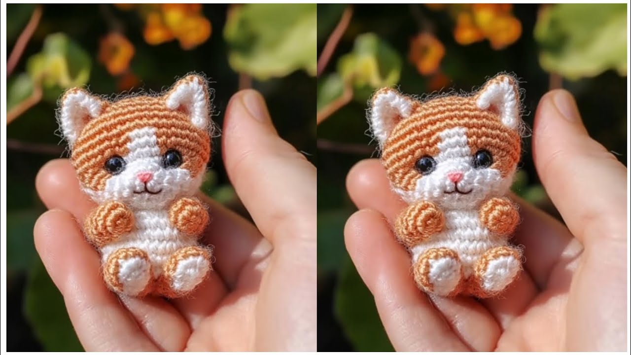 crochet mine kitten🐈🐱 very easy@SevenStar-l8s 