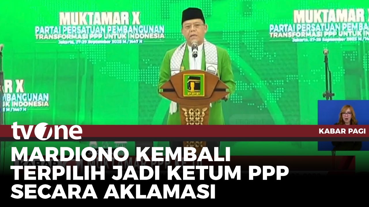 Muktamar PPP ke-10, Mardiono kembali Terpilih jadi Ketum Periode 2025-2030 | tvOne