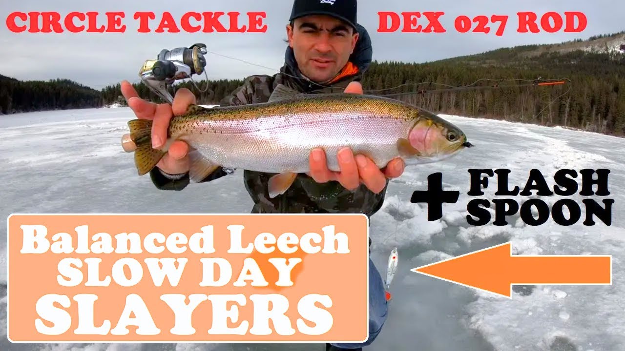 How to Ice Fish with Fly Fishing Flies - Balanced Leech