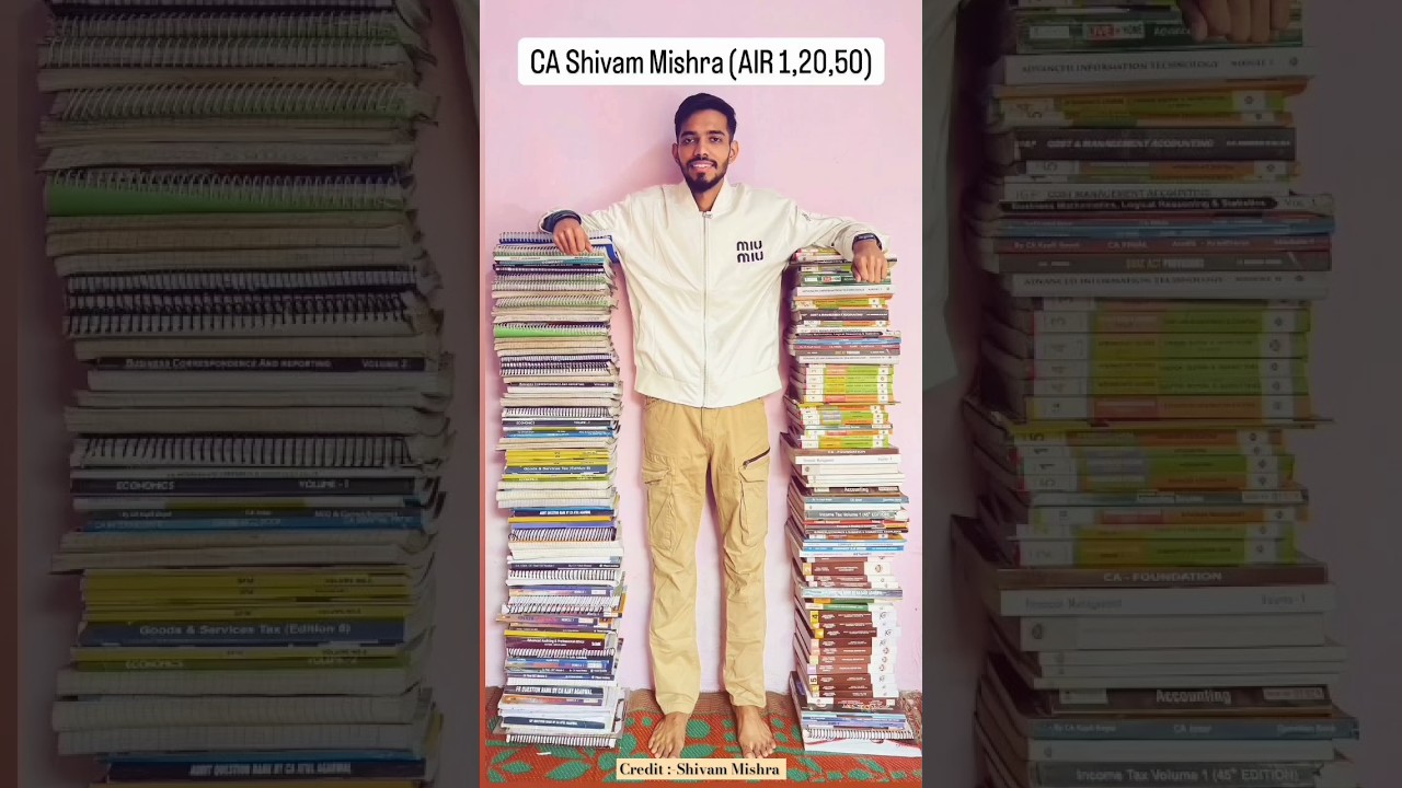 Shivam Mishra Air 1 CA journey #motivation #charteredaspiration #studymotivation #air1 #ca #cadream