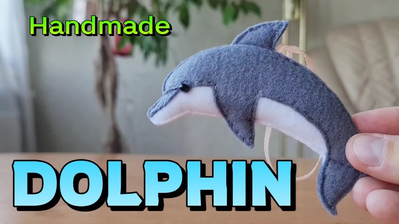 Handmade DOLPHIN 🐬 / Felt Animal Toy / Home Decor / Personalized Gift