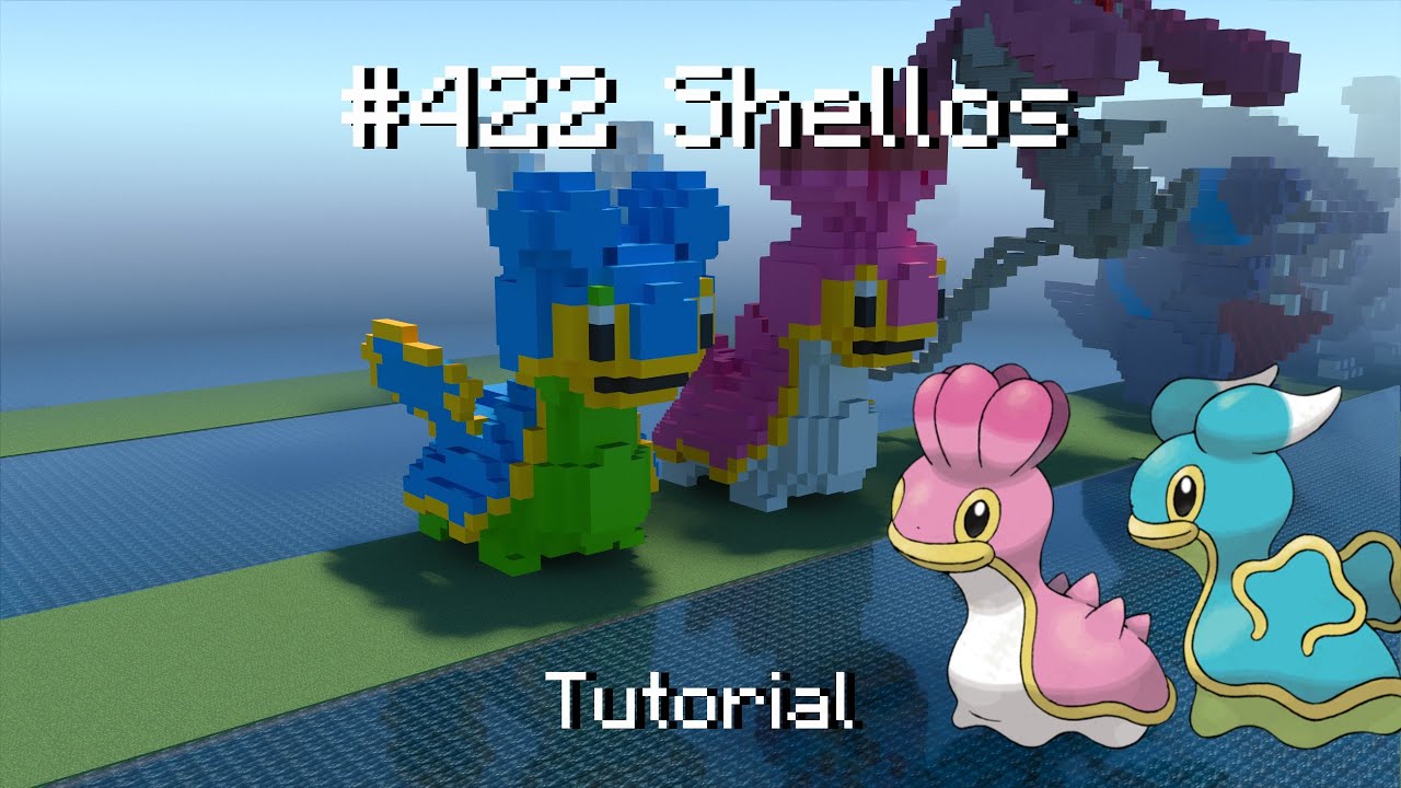 How to build a Pok&eacute;mon Shellos statue in Minecraft (Tutorial)