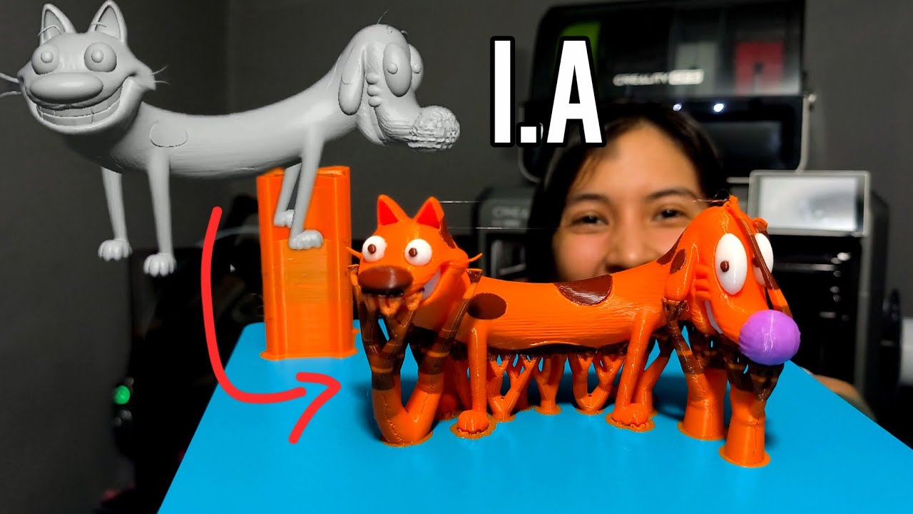 Usé IA para crear personajes 3D de los 2000… y los imprimí 🤯(Tripo AI)