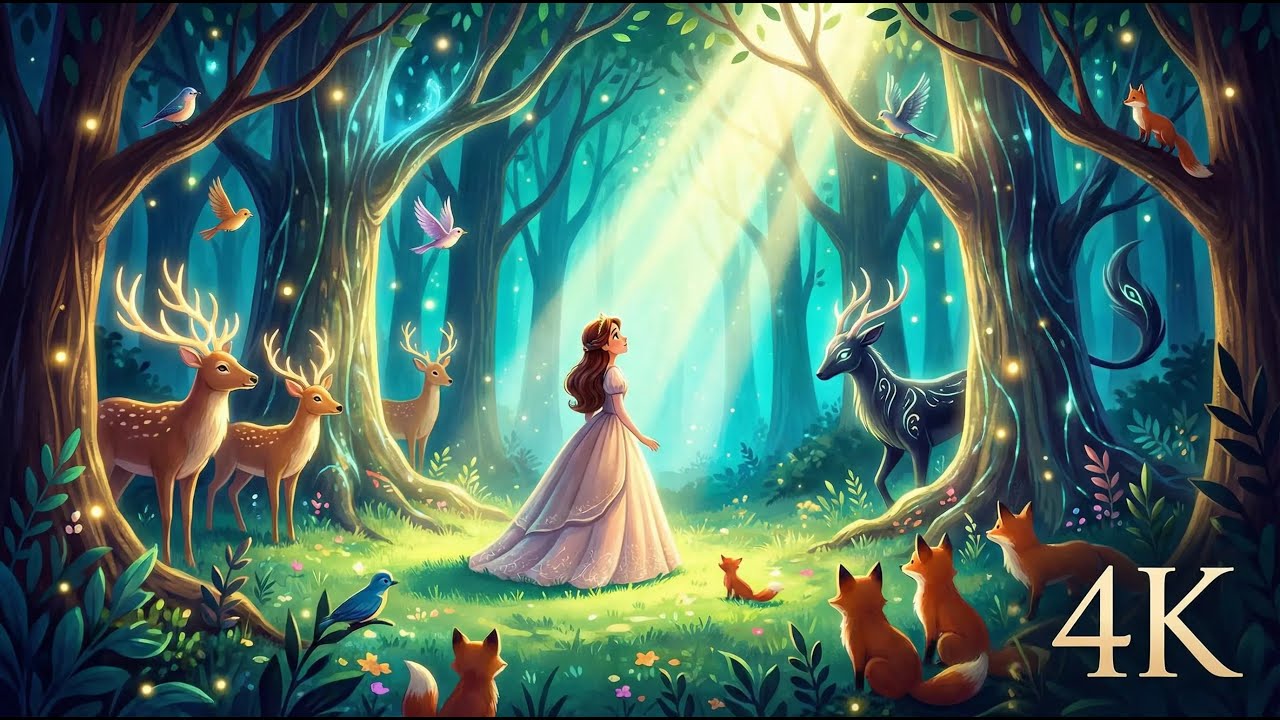 La Princesa y la Criatura del Bosque Nocturno | Un Cuento Mágico