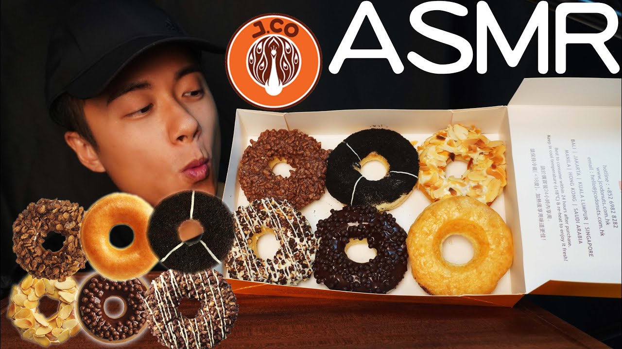 【ASMR】MUKBANG J.CO DONUTS (NO TALKING) EATING SOUNDS