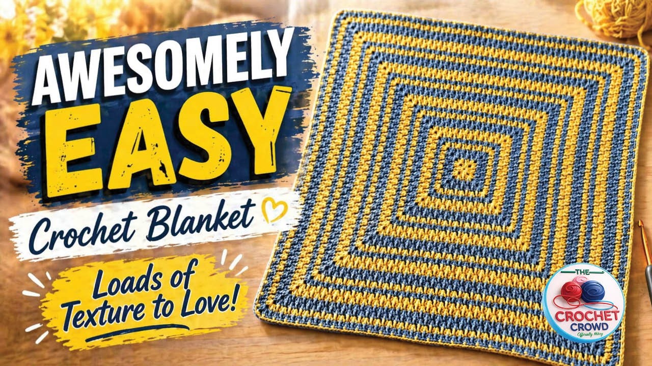 How to Crochet Awesomely Easy Repeat Crochet Baby Blanket