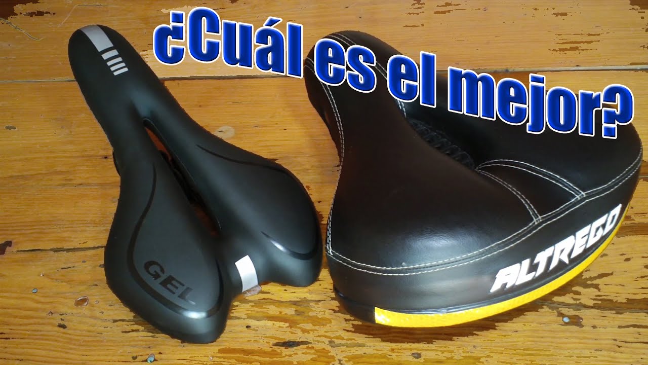 Asientos de bicicleta MTB prostáticos económicos: GEL y ALTREGO.